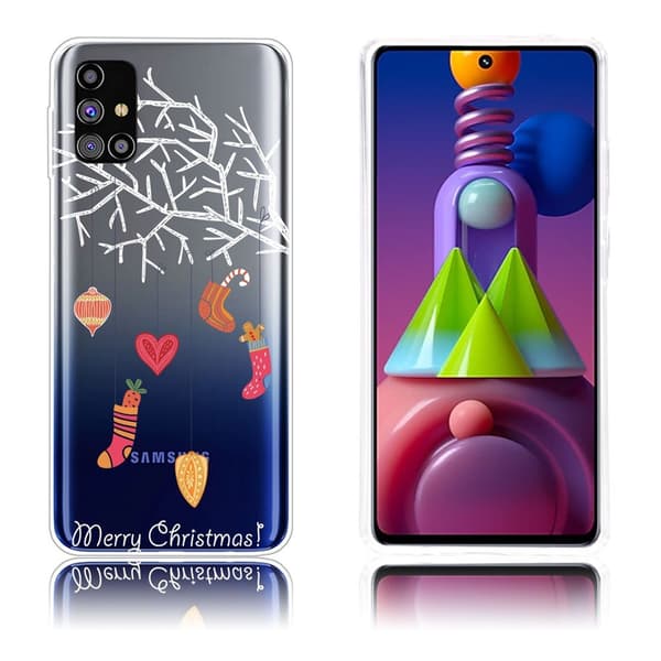 Juletaske til Samsung Galaxy M51 - Julevedhæng Multicolor