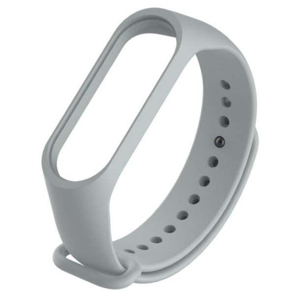 Xiaomi Mi Smart Band 4 silikonikellonauha - Harmaa Silver grey