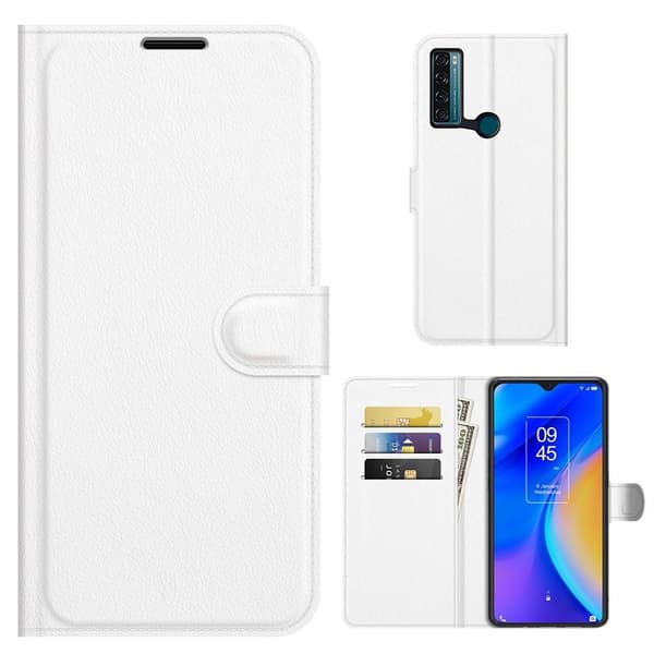 Classic TCL 20 SE flip etui - Hvit White