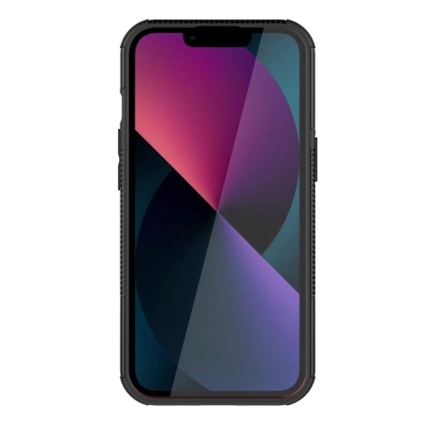Kickstand-skydd med magnetisk platta för iPhone 13 - Svart Svart