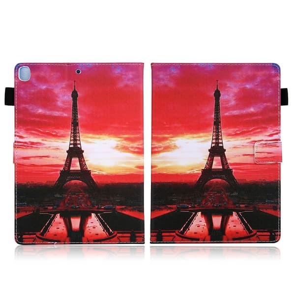 iPad 10.2 (2020) / Air (2019) mønster læder etui - tårn Red