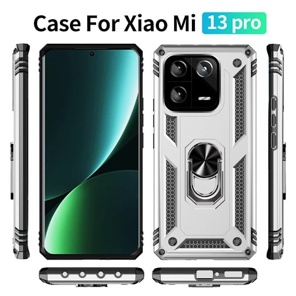 Bofink Combat Xiaomi 13 Pro Etui - Sølv Silver grey
