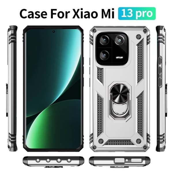 Bofink Combat Xiaomi 13 Pro Fodral - Silver Silvergrå