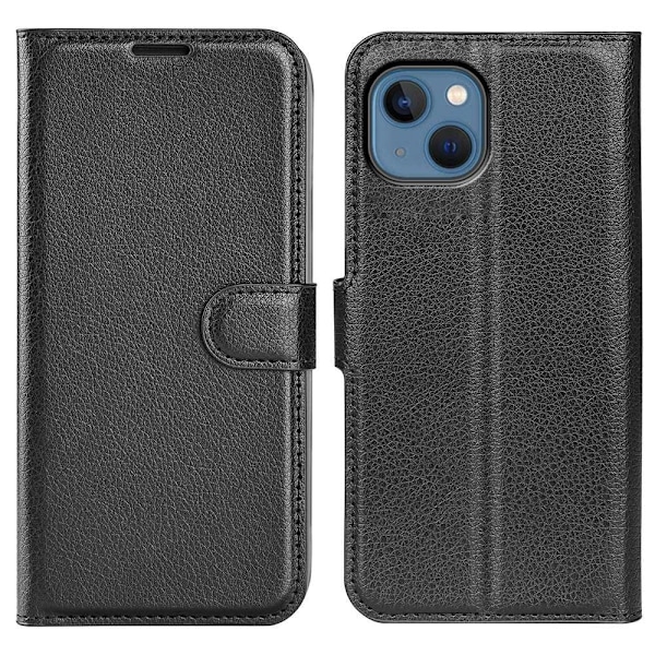 Klassisk iPhone 14 flip etui - Sort Black