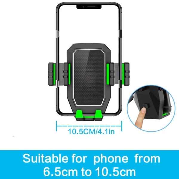 Universal dashboard phone car mount for 4-7.2 inches phones - Gr Green