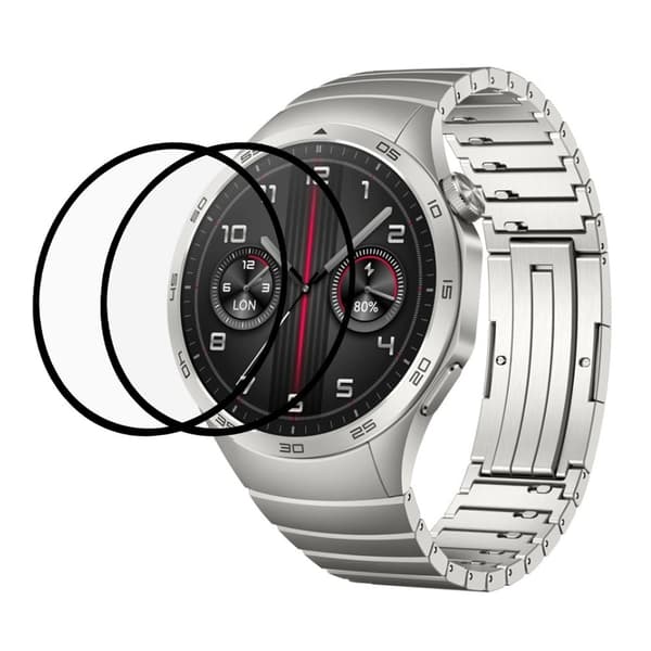 2Pcs Huawei Watch GT 4 46mm clear screen protector Transparent