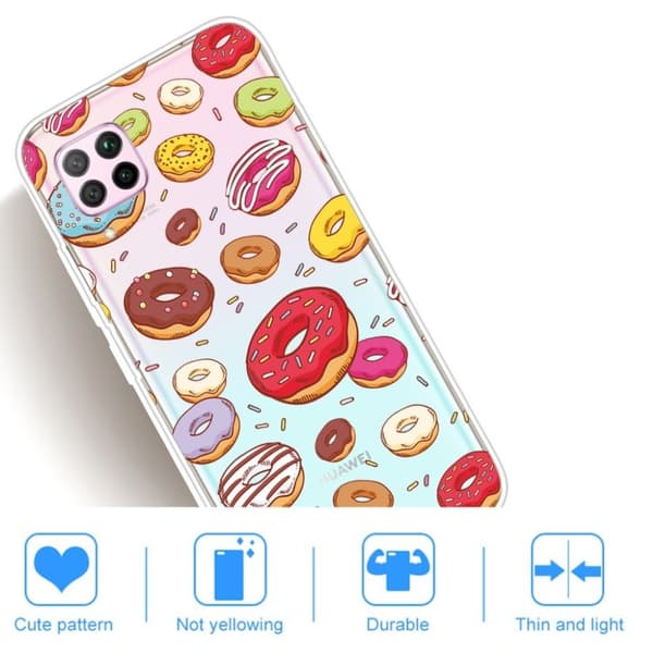 Deco Huawei P40 Lite / Nova 6 SE deksel - Smultringer Multicolor