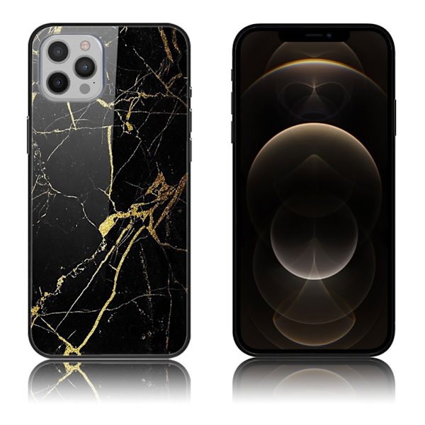 Fantasy iPhone 12 Pro Max Deksel - Gull / Svart Black