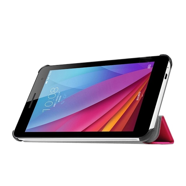 Amdrup cover i læder til Huawei MediaPad T1 7" med tri-fold funktion - Pink Pink