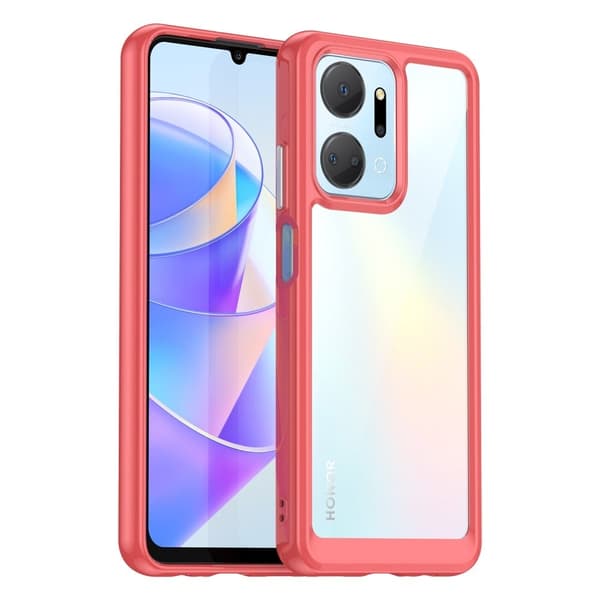 Honor X7a älykäs akryylikansi - Punainen Red