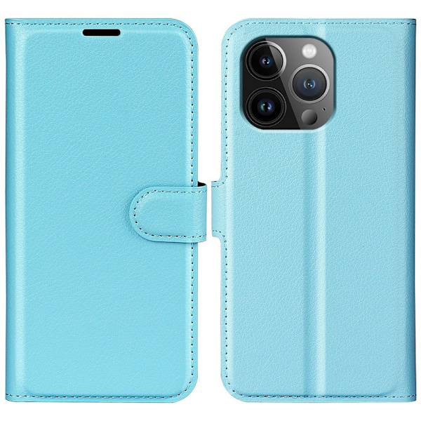 Classic iPhone 15 Pro Läppäkotelo - Sininen Blue