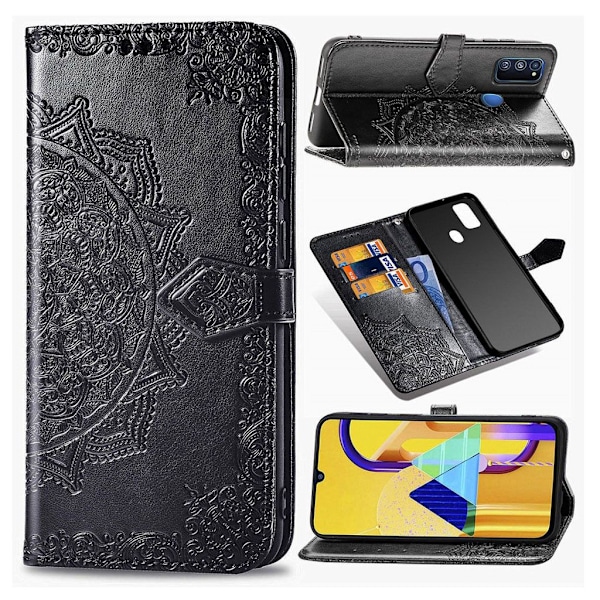 Mandala Samsung Galaxy M30s etui - Sort Black