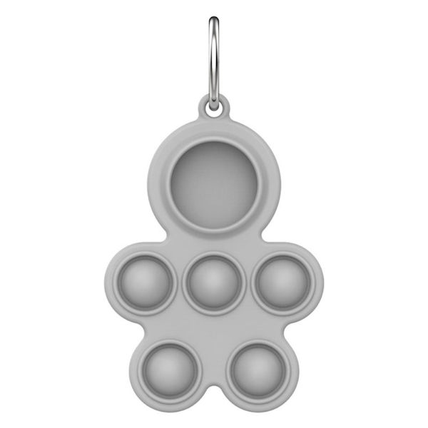 AirTags trykboble-silikoneovertræk - Grå Silver grey