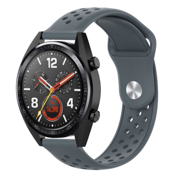 Samsung Galaxy Watch (42mm) klockarmband i silikon - Grå Silvergrå