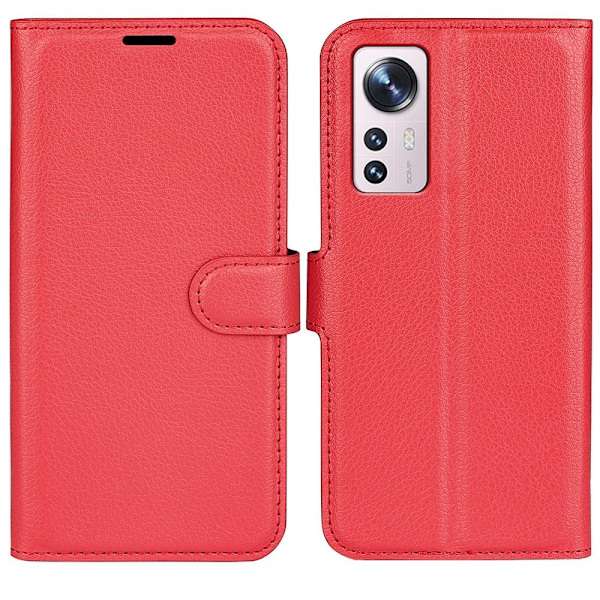 Classic Xiaomi 12 Lite flip kuoret - Punainen Red