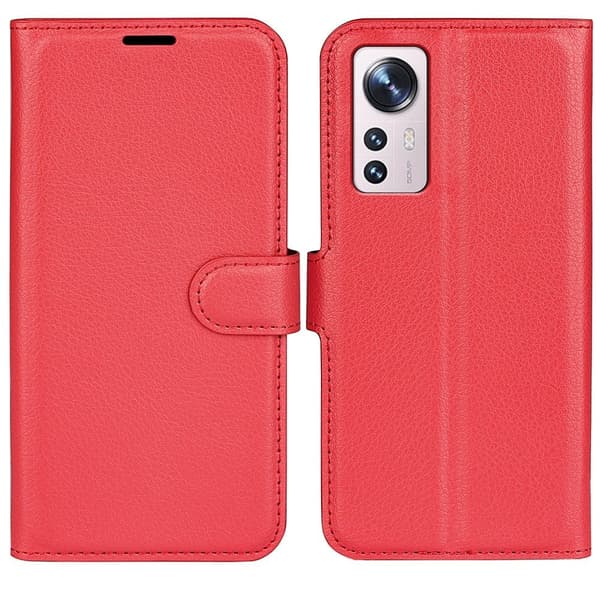 Klassisk Xiaomi 12 Lite flip etui - Rød Red