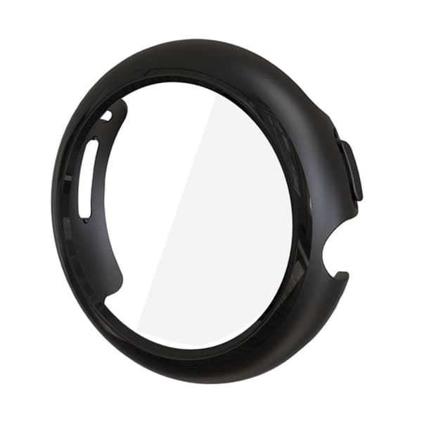 Google Pixel Watch cover with tempered glass - Black Svart