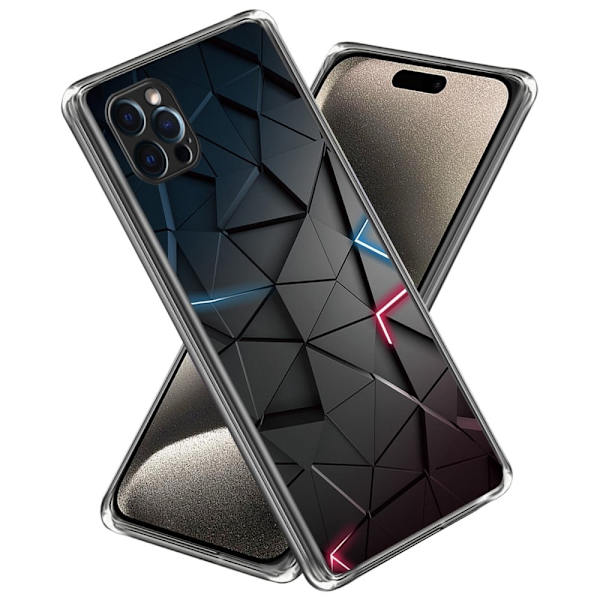Deco iPhone 16 Pro cover - Sort Trekant Black