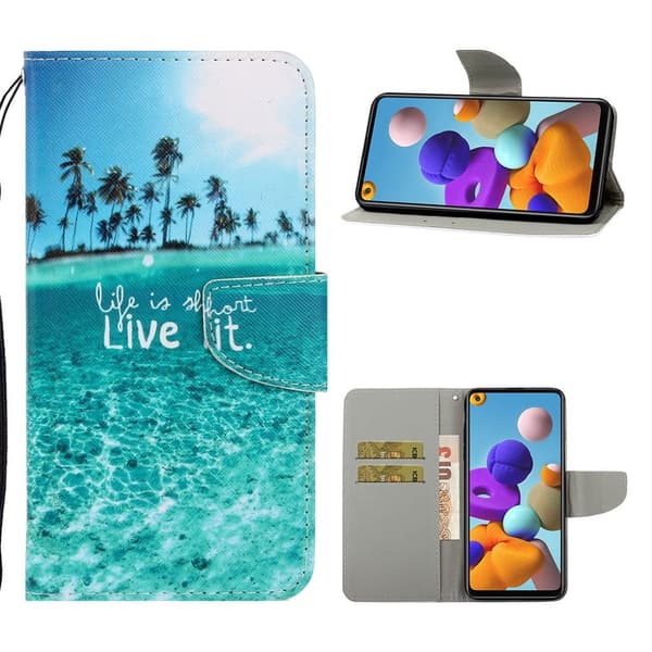Wonderland Samsung Galaxy A21s Etui - Lev det Multicolor