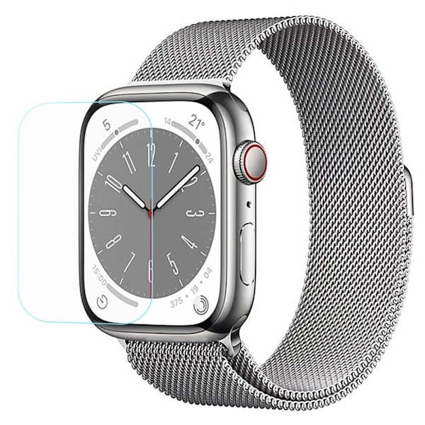 Apple Watch Series 8 (41mm) karkaistua lasia oleva suojalasi Transparent