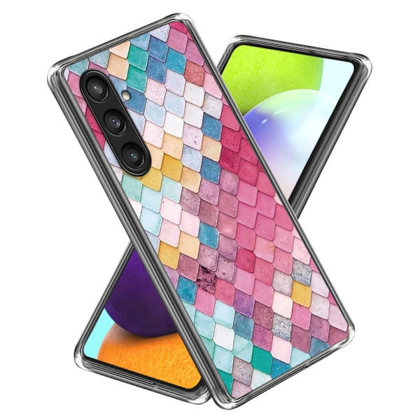 Deco Samsung Galaxy S24 cover - Regnbue Rombe Multicolor