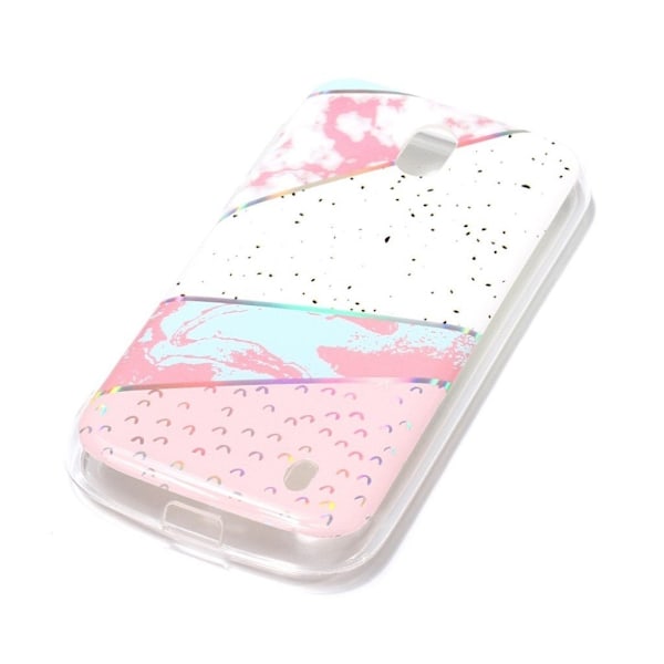 Marmormotiv Nokia 1 skal - Rosa / Vit multifärg
