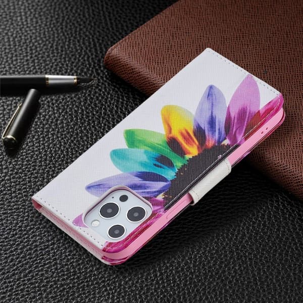 Wonderland iPhone 13 Pro Max flip etui - Solsikke Multicolor