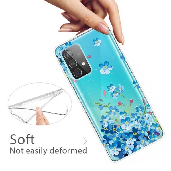 Deco Samsung Galaxy A53 5G Suojakotelo - Blue Flowers Blue