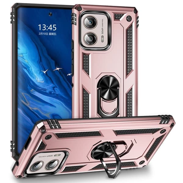 Bofink Combat Motorola Edge Plus (2023) Etui - Rødguld Pink