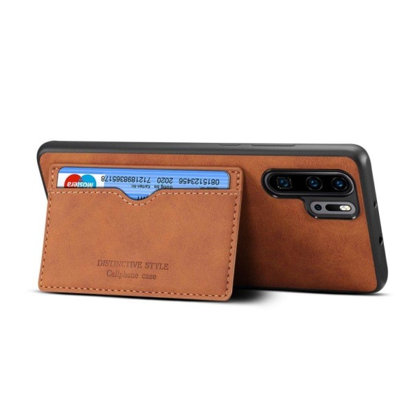 Huawei P30 Pro læderbelagt cover - brun Brown