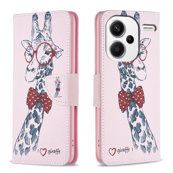 Wonderland Xiaomi Redmi Note 13 Pro Plus fodral -Giraff Rosa