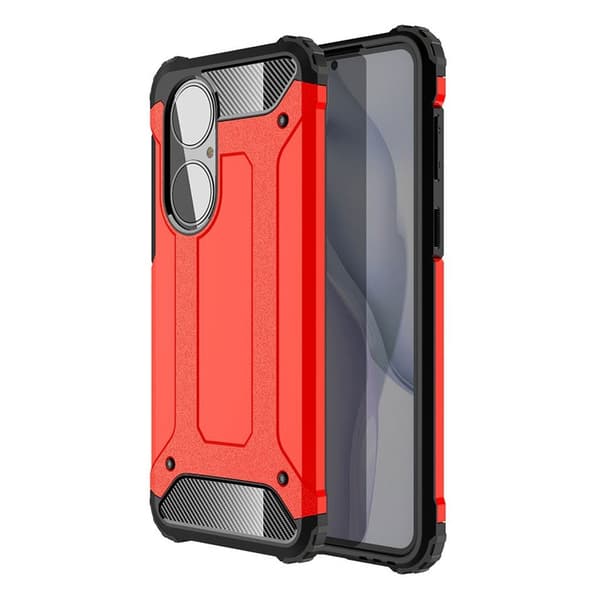 Armour Guard Huawei P50 skal - Röd Röd