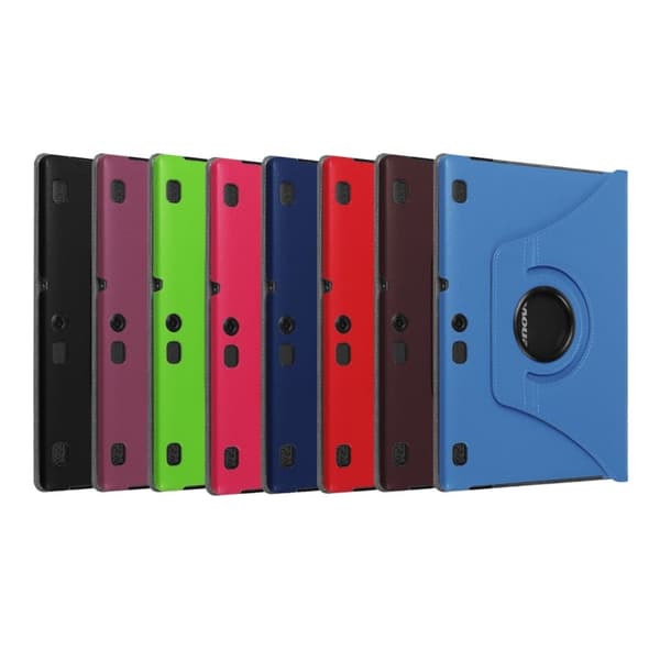 Lenovo Tab 3 Plus 10 Etui laget av plastikk og kunstlær – Rød Red