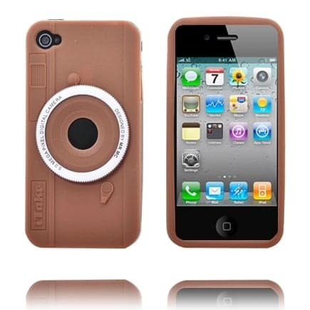 Kamera Deksel (Sort) iPhone 4 Deksel Brown
