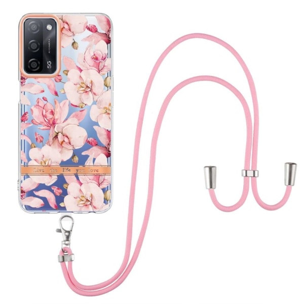 Slim And Durable Softcover With Lanyard For Oppo A54s / A55 / A5 Pink