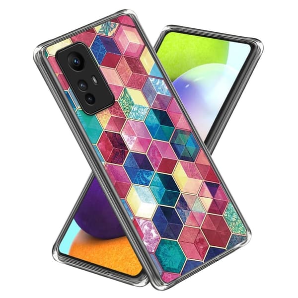 Deco Xiaomi Redmi Note 12S deksel - Fargerike Klosser Multicolor