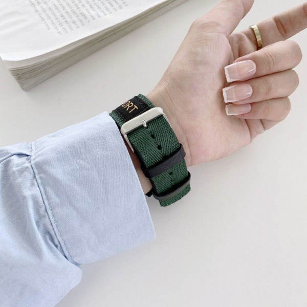 Apple Watch 44mm sporty nylon watch strap - Green Green