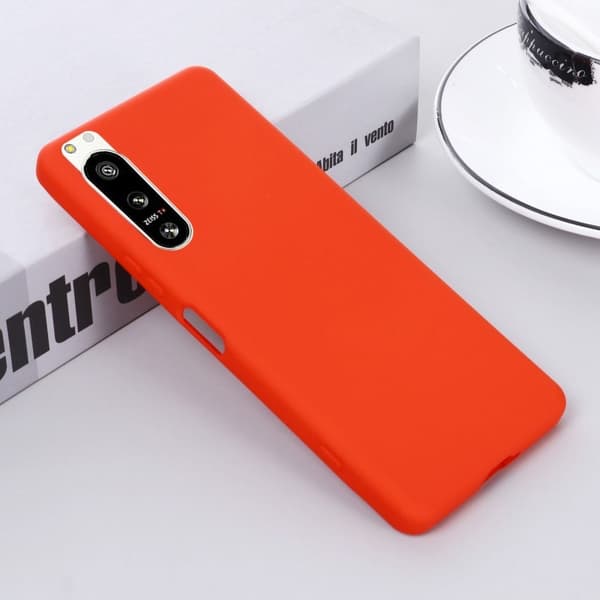 Matte Liquid silikone cover til Sony Xperia 5 IV - Rød Red