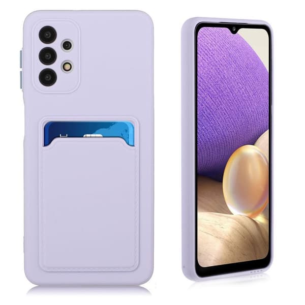 Card Holder Cover til Samsung Galaxy A32 - Lilla Purple