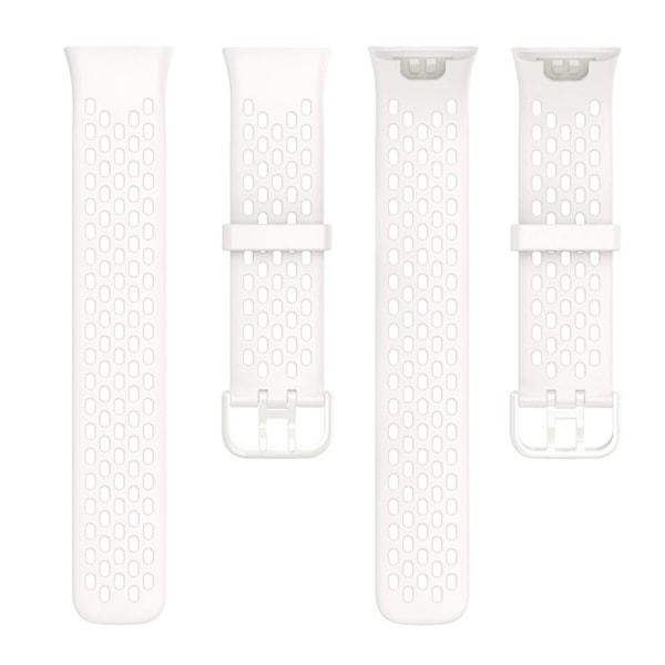 Xiaomi Mi Band 7 Pro silikone-urrem - Sort / Hvid White