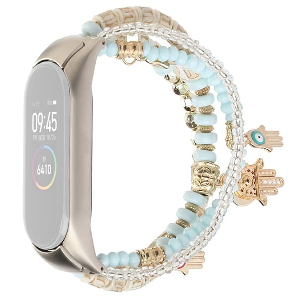 Xiaomi Mi Smart Band 4 / 3 coolt klockarmband i bohemisk pärlstil - Blå Blå