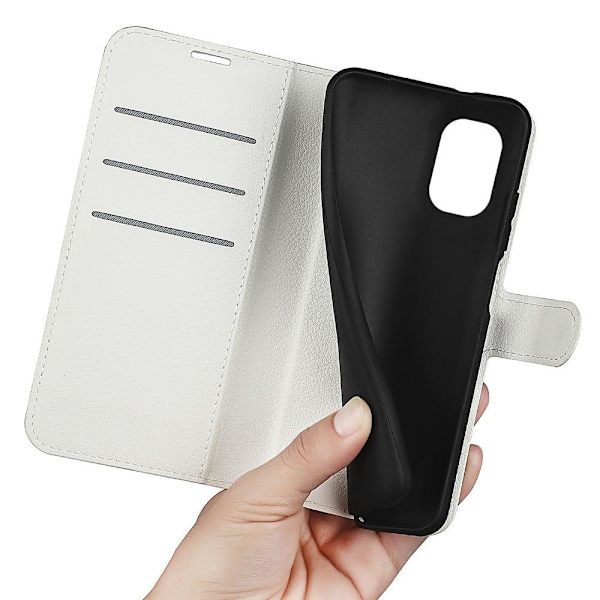 Klassisk Nokia G60 Flip Etui - Hvid White