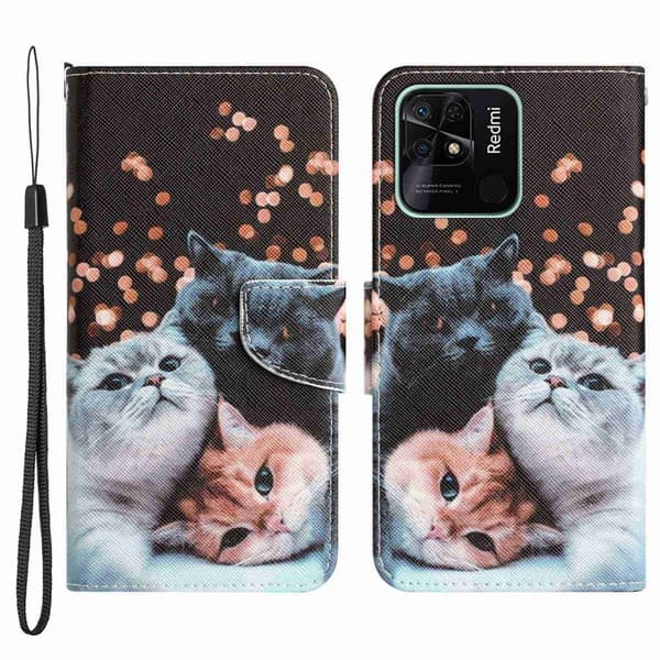 Wonderland Xiaomi Redmi 10C Flip Etui - Kat Black