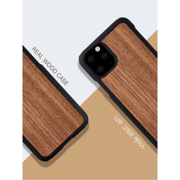 Man&Wood premium case for iPhone 11 Pro - Black Walnut Brun