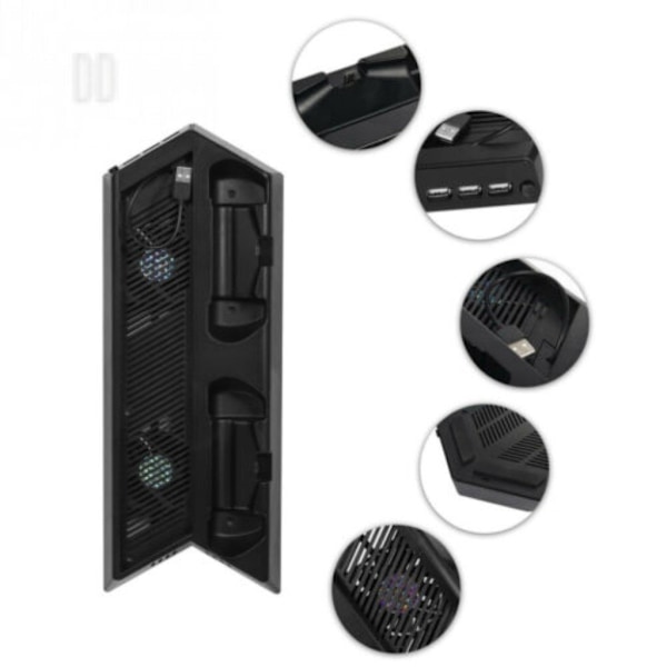 Sony PlayStation 4 - PS4 4-i-1 dual opladningsstation Black