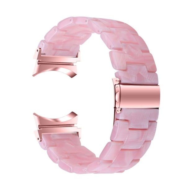 Siisti hartsityylinen kellohihna Samsung Galaxy Watch 4 - Helmi Vaaleanpunainen Pink