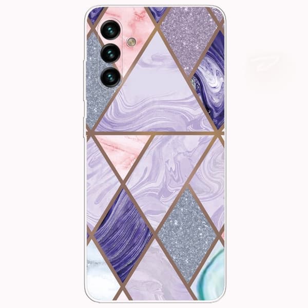 Marble Samsung Galaxy A13 5G Suojakotelo - Triangles In Diamond Marble Multicolor