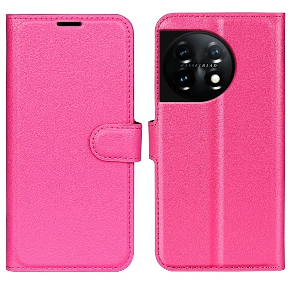 Classic OnePlus 11 Flip Fodral - Rose Rosa
