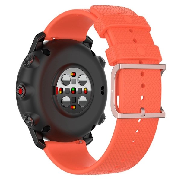 22mm Universal dots design silikoni ranneke - Oranssi Orange