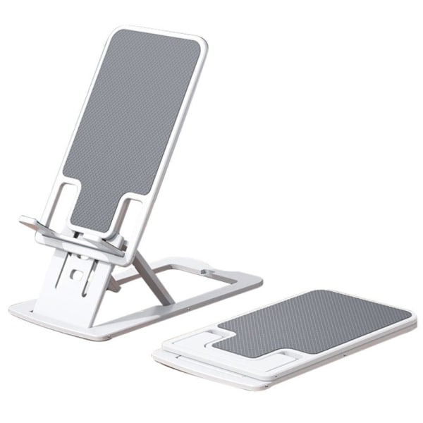 Universal adjustable folding phone holder - White Vit